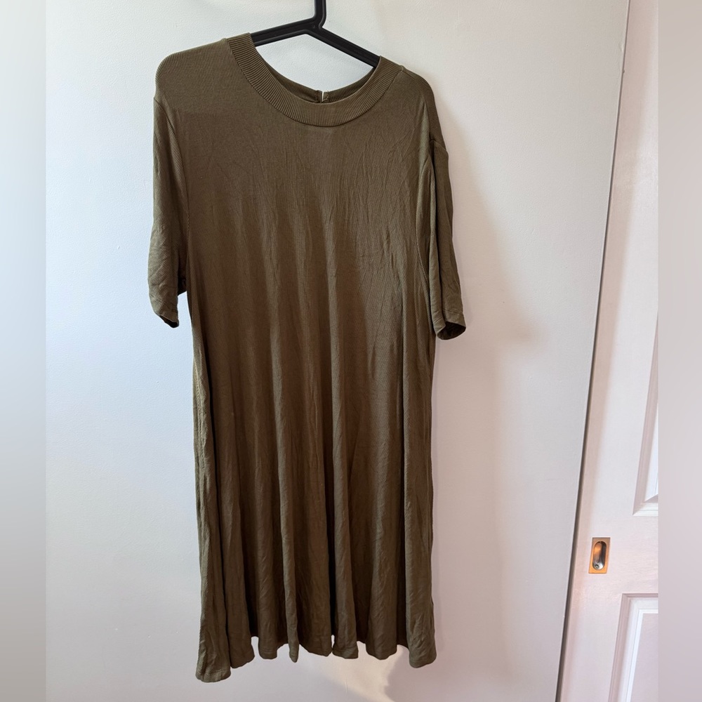 High neck swing dress